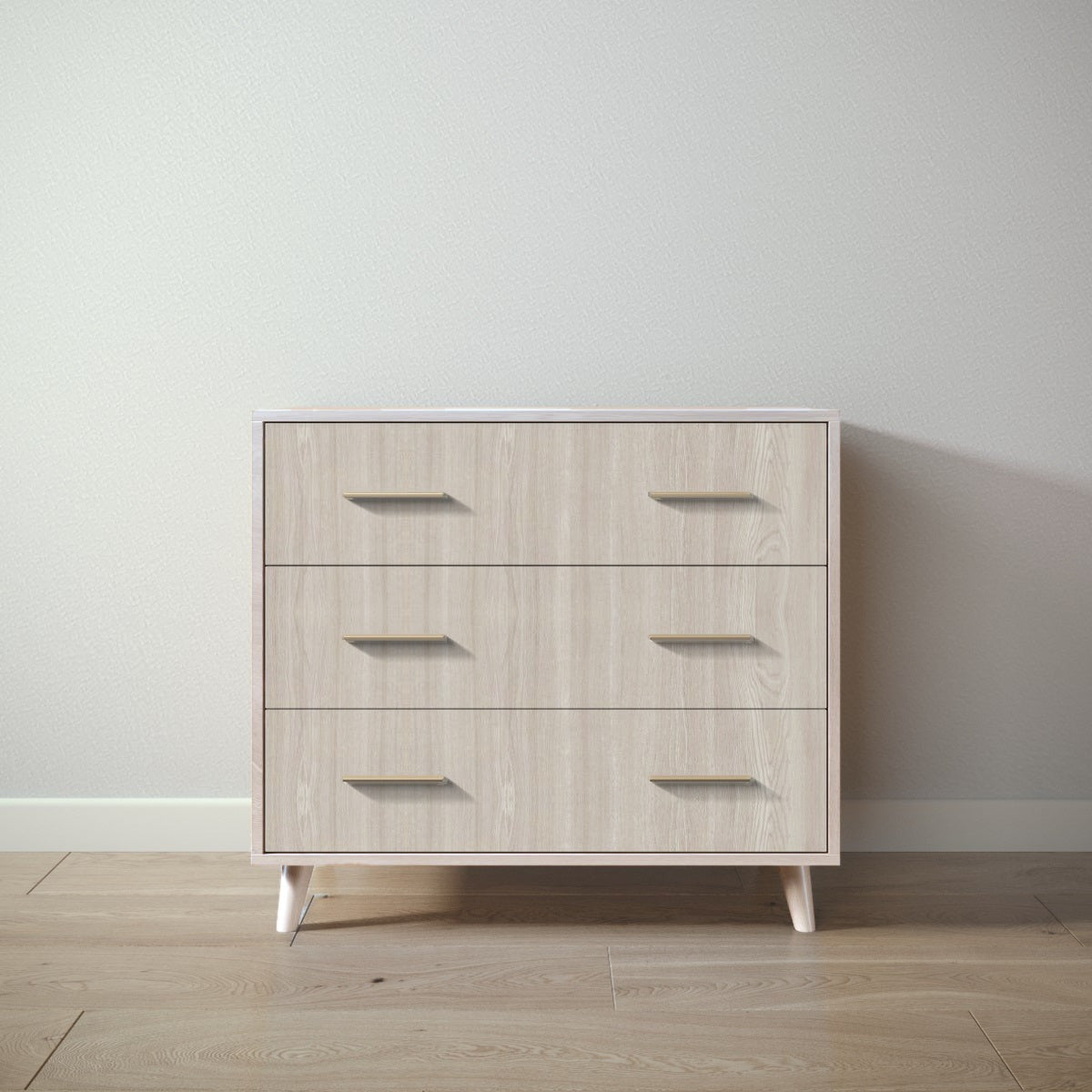 New York Single Dresser in Washed White / Ash finish