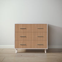 New York Single Dresser in Washed White / Bruno Antico finish