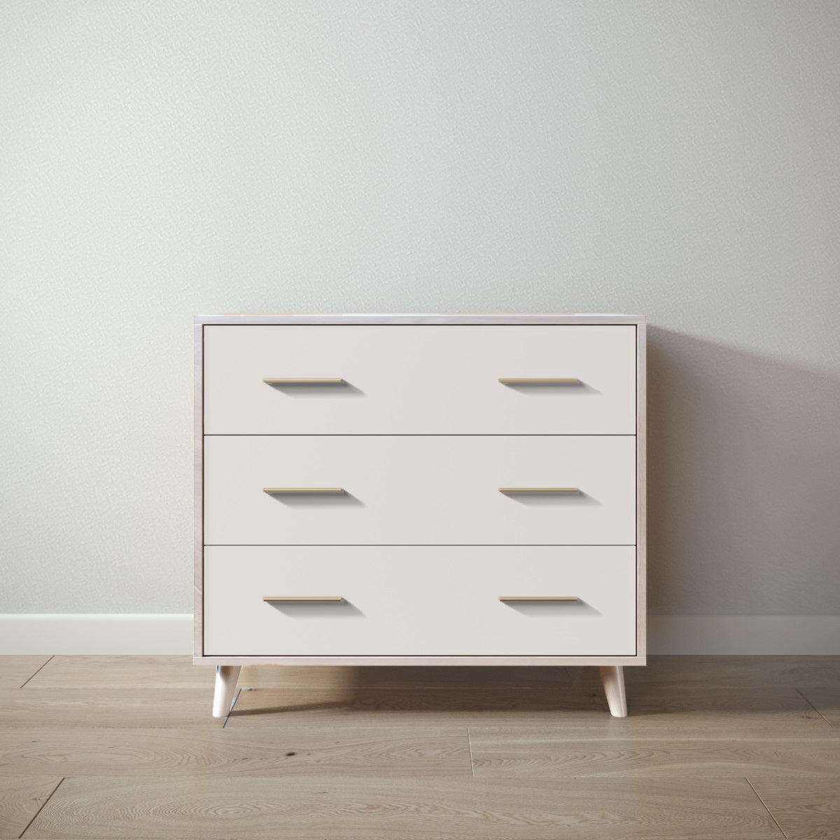 New York Single Dresser in Washed White / Bianco Satinato finish