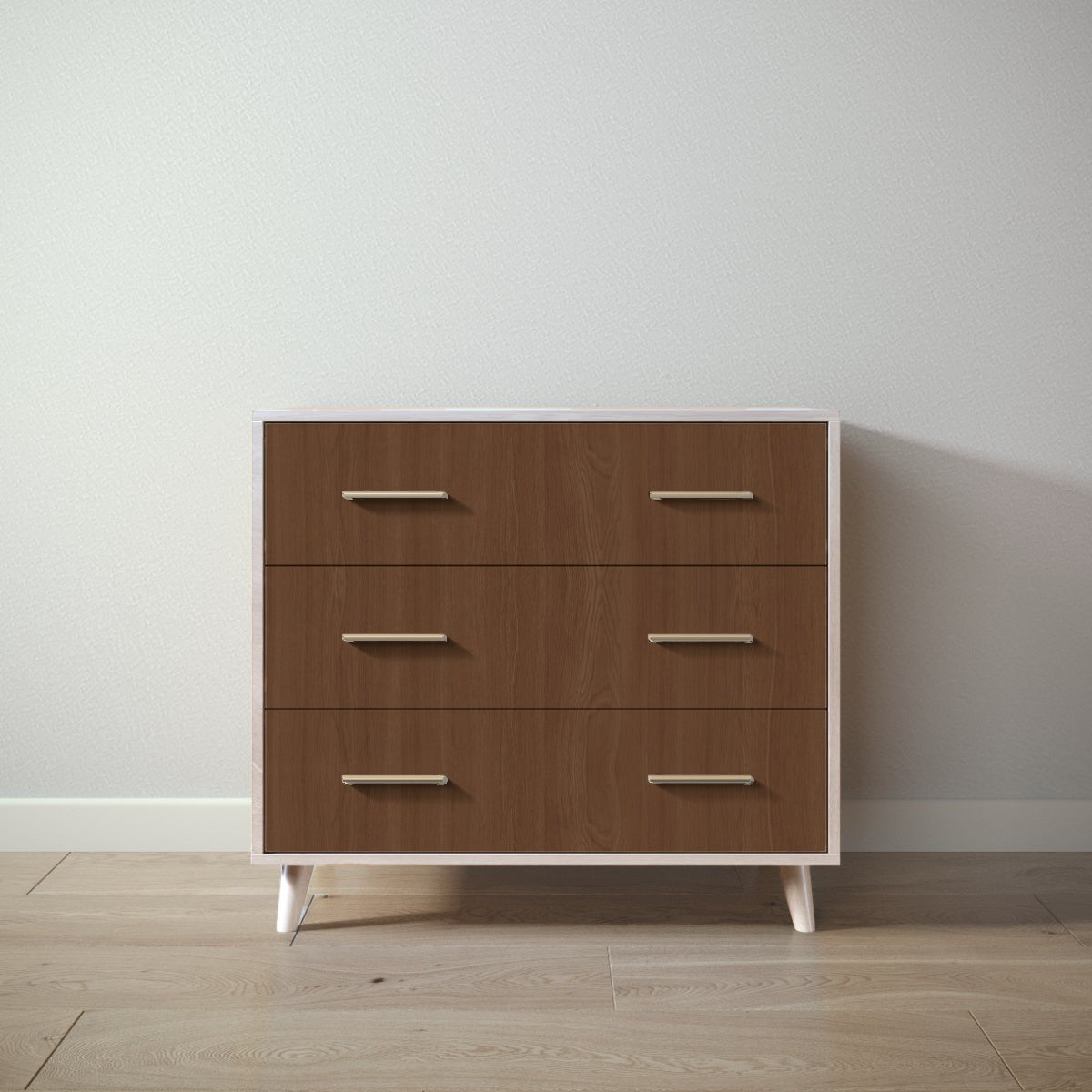 New York Single Dresser in Washed White / Nocello finish