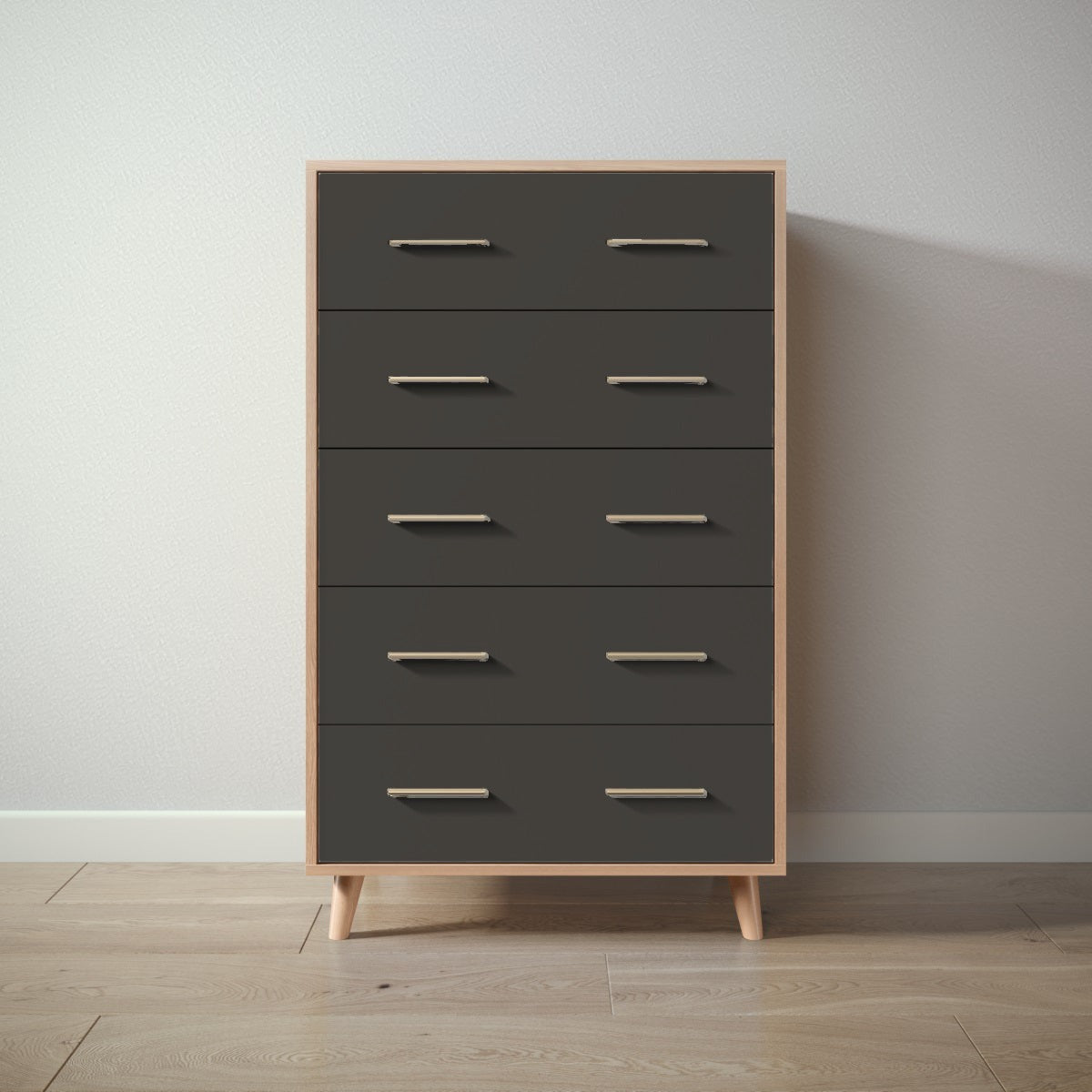 New York Tall Chest in Albero Puro / Peppercorn finish