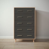 New York Tall Chest in Albero Puro / Peppercorn finish