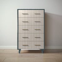 New York Tall Chest in Rosemary / Ash finish