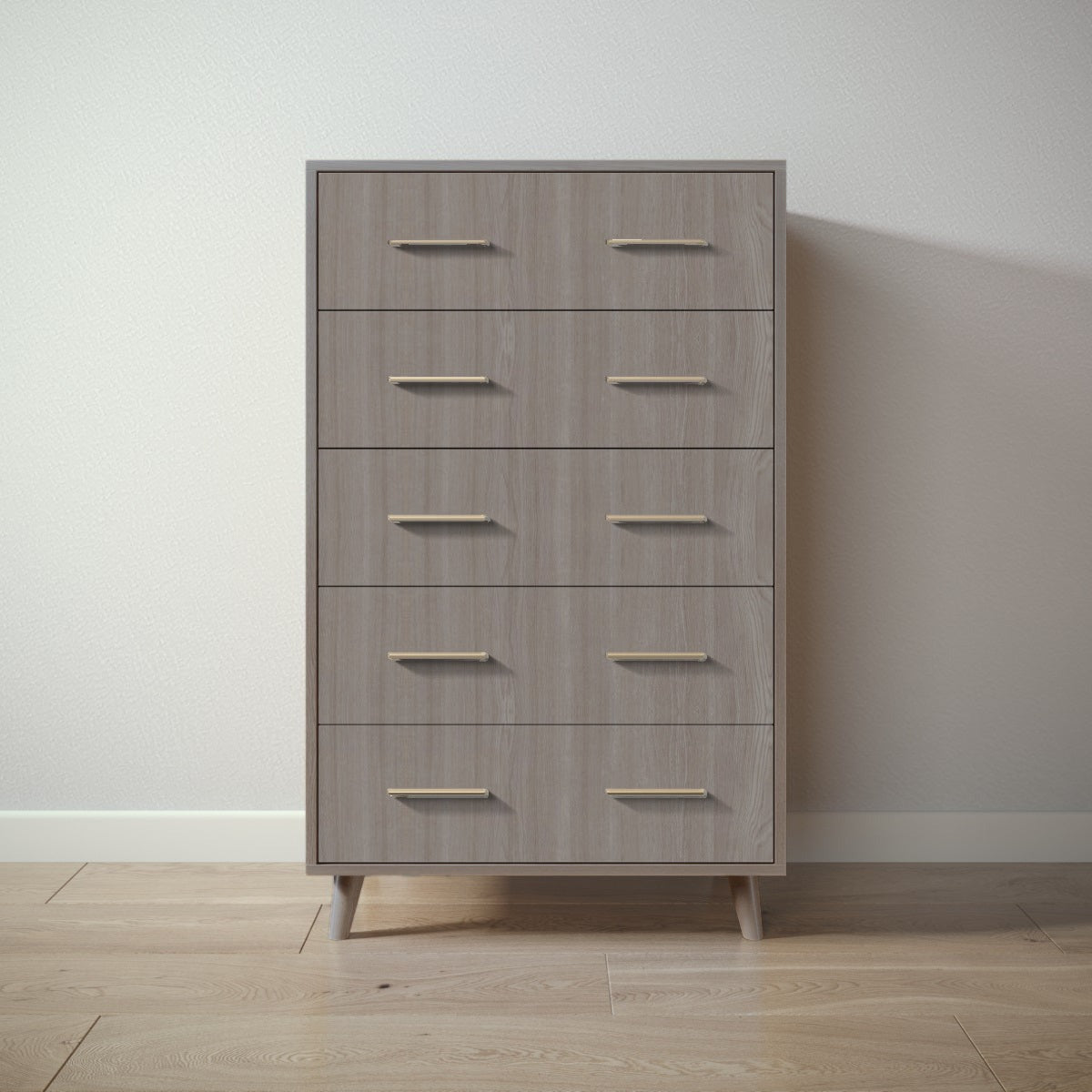 New York Tall Chest in Aqua Grey / Aqua Grey finish