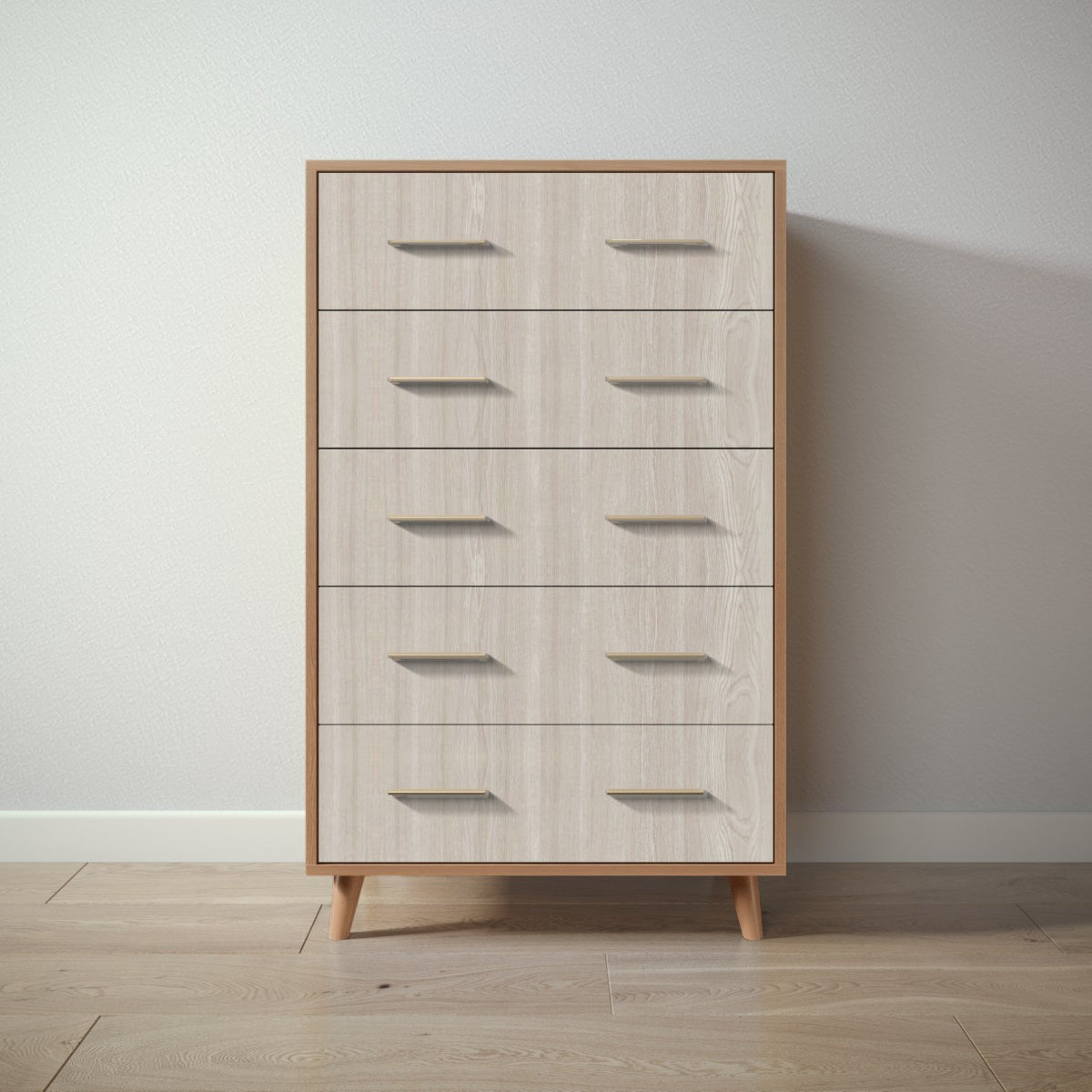 New York Tall Chest in Bruno Antico / Ash finish