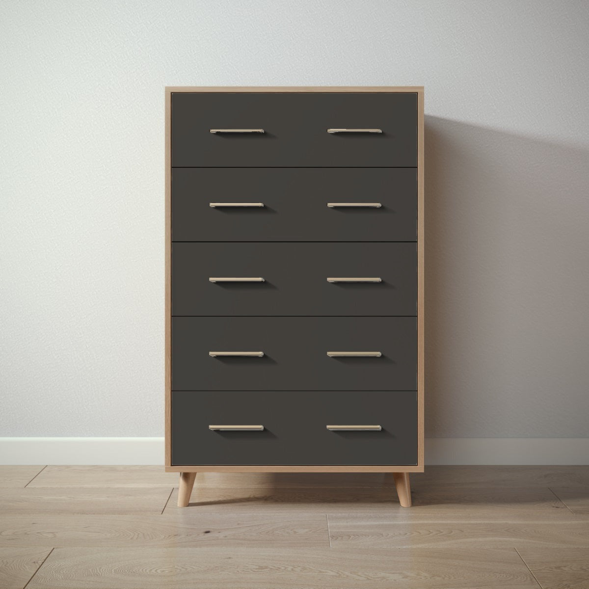 New York Tall Chest in Harvest / Peppercorn finish
