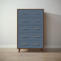 New York Tall Chest in Nocello / Navy finish