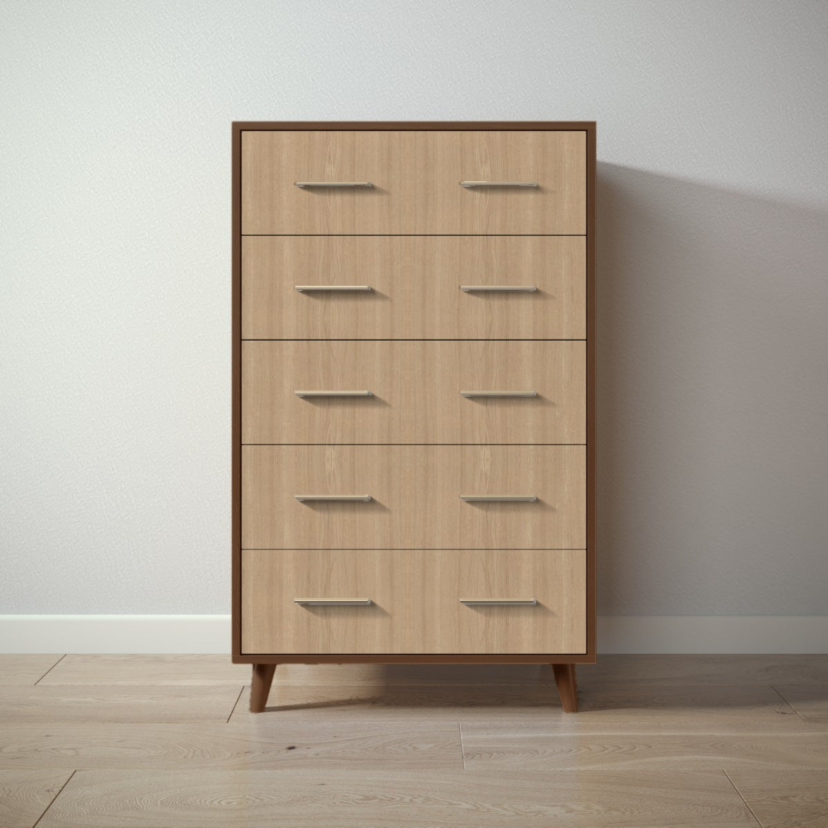 New York Tall Chest in Nocello / Sandstone finish