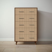 New York Tall Chest in Nocello / Sandstone finish