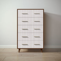 New York Tall Chest in Nocello / Washed White finish