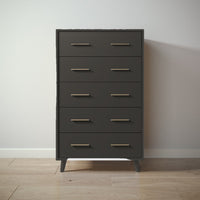 New York Tall Chest in Peppercorn / Peppercorn finish