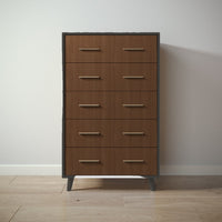 New York Tall Chest in Peppercorn / Nocello finish