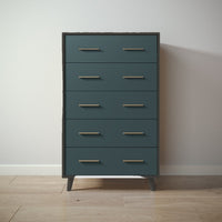 New York Tall Chest in Peppercorn / Rosemary finish