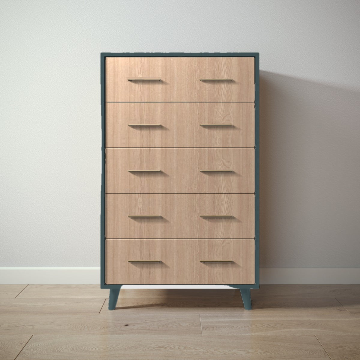 New York Tall Chest in Rosemary / Albero Puro finish