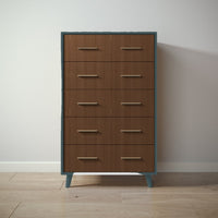 New York Tall Chest in Rosemary / Nocello finish