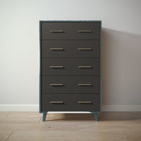 New York Tall Chest in Rosemary / Peppercorn finish