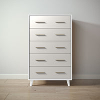 New York Tall Chest in Solid White / Bianco Satinato finish