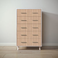 New York Tall Chest in Washed White / Albero Puro finish