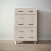New York Tall Chest in Washed White / Ash finish