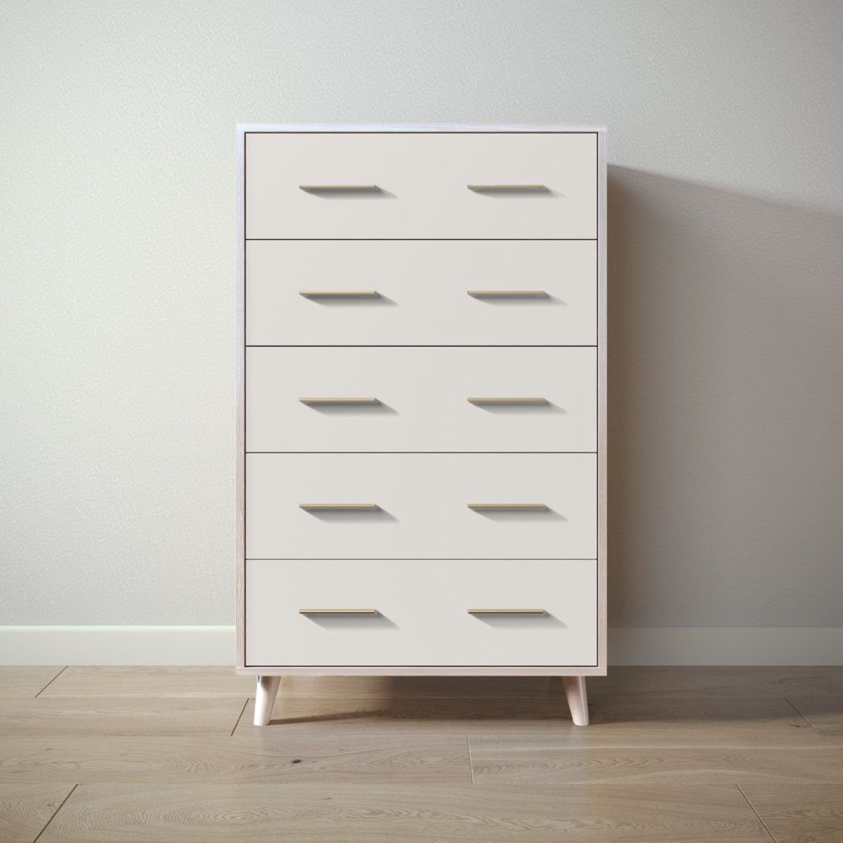 New York Tall Chest in Washed White / Bianco Satinato finish