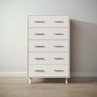 New York Tall Chest in Washed White / Bianco Satinato finish