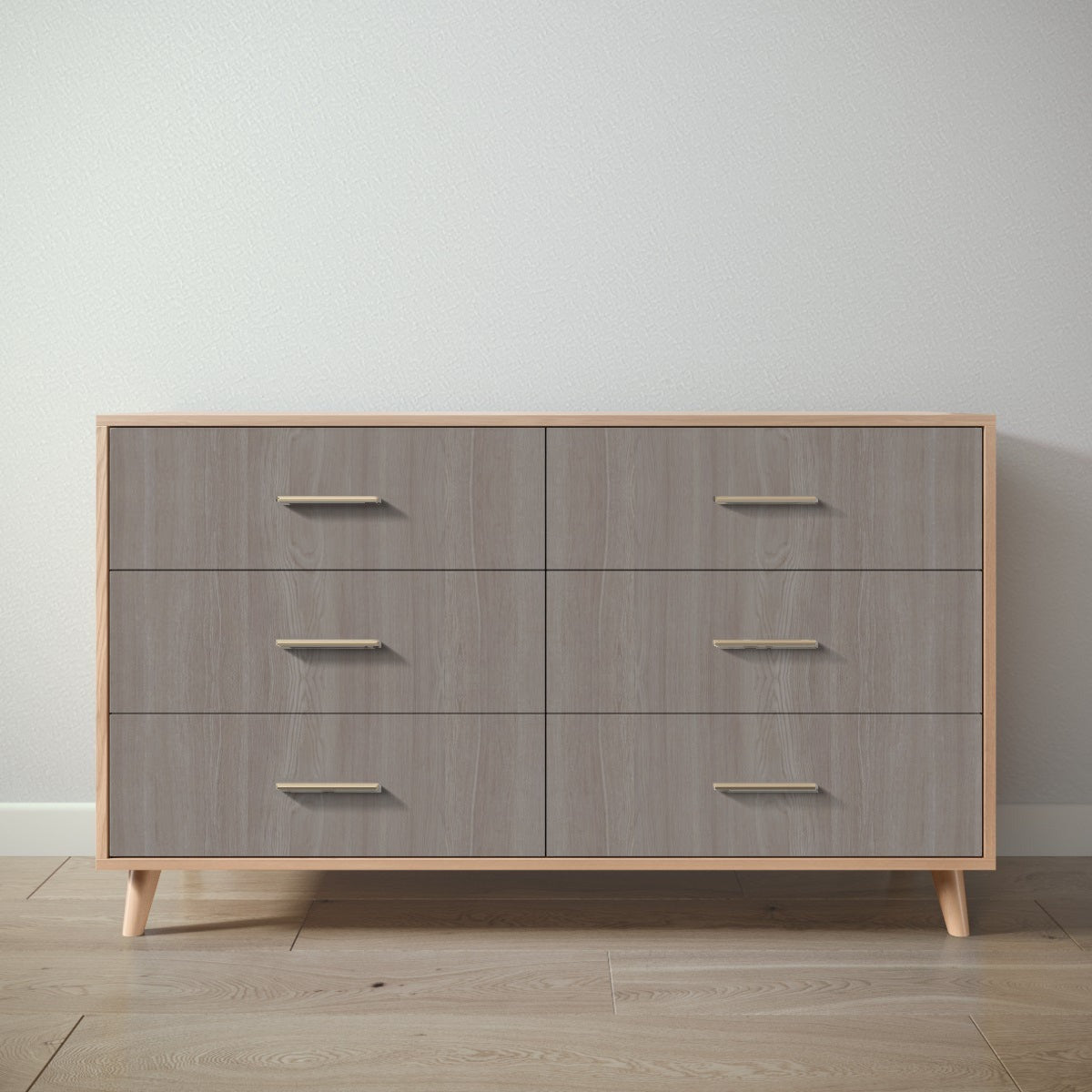 New York Double Dresser in Albero Puro / Aqua Grey finish