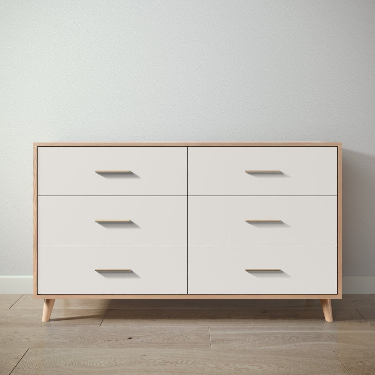 New York Double Dresser in Albero Puro / Bianco Satinato finish