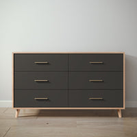 New York Double Dresser in Albero Puro / Peppercorn finish