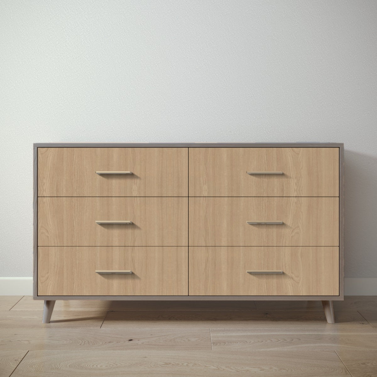 New York Double Dresser in Aqua Grey / Sandstone finish
