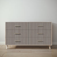 New York Double Dresser in Ash / Aqua Grey finish