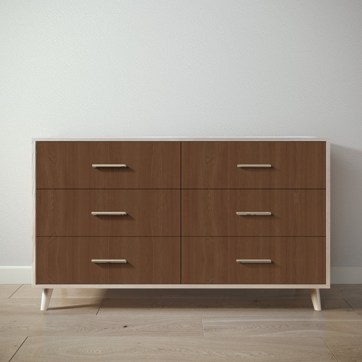 New York Double Dresser in Ash / Nocello finish