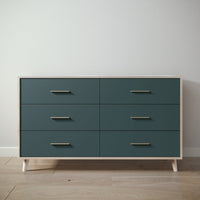 New York Double Dresser in Ash / Rosemary finish