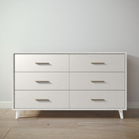 New York Double Dresser in Bianco Satinato / Bianco Satinato finish