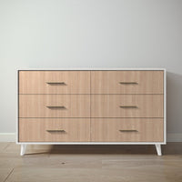 New York Double Dresser in Bianco Satinato / Albero Puro finish