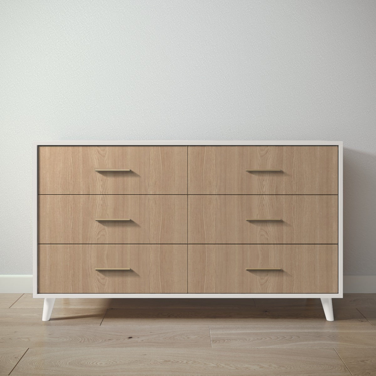 New York Double Dresser in Bianco Satinato / Harvest finish