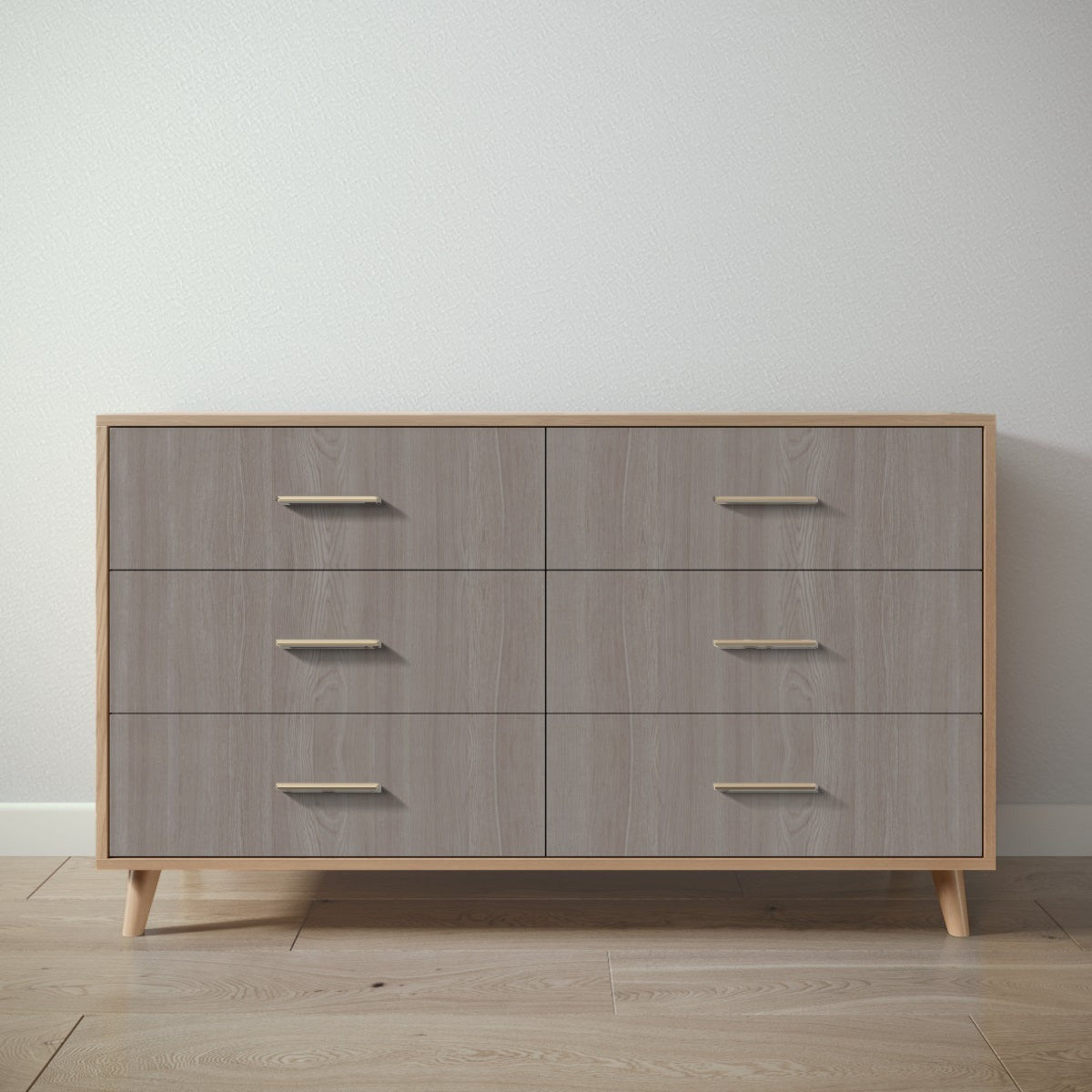 New York Double Dresser in Harvest / Aqua Grey finish