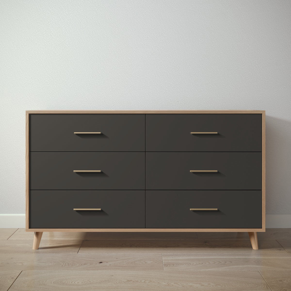 New York Double Dresser in Harvest / Peppercorn finish