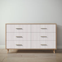 New York Double Dresser in Harvest / Washed White finish