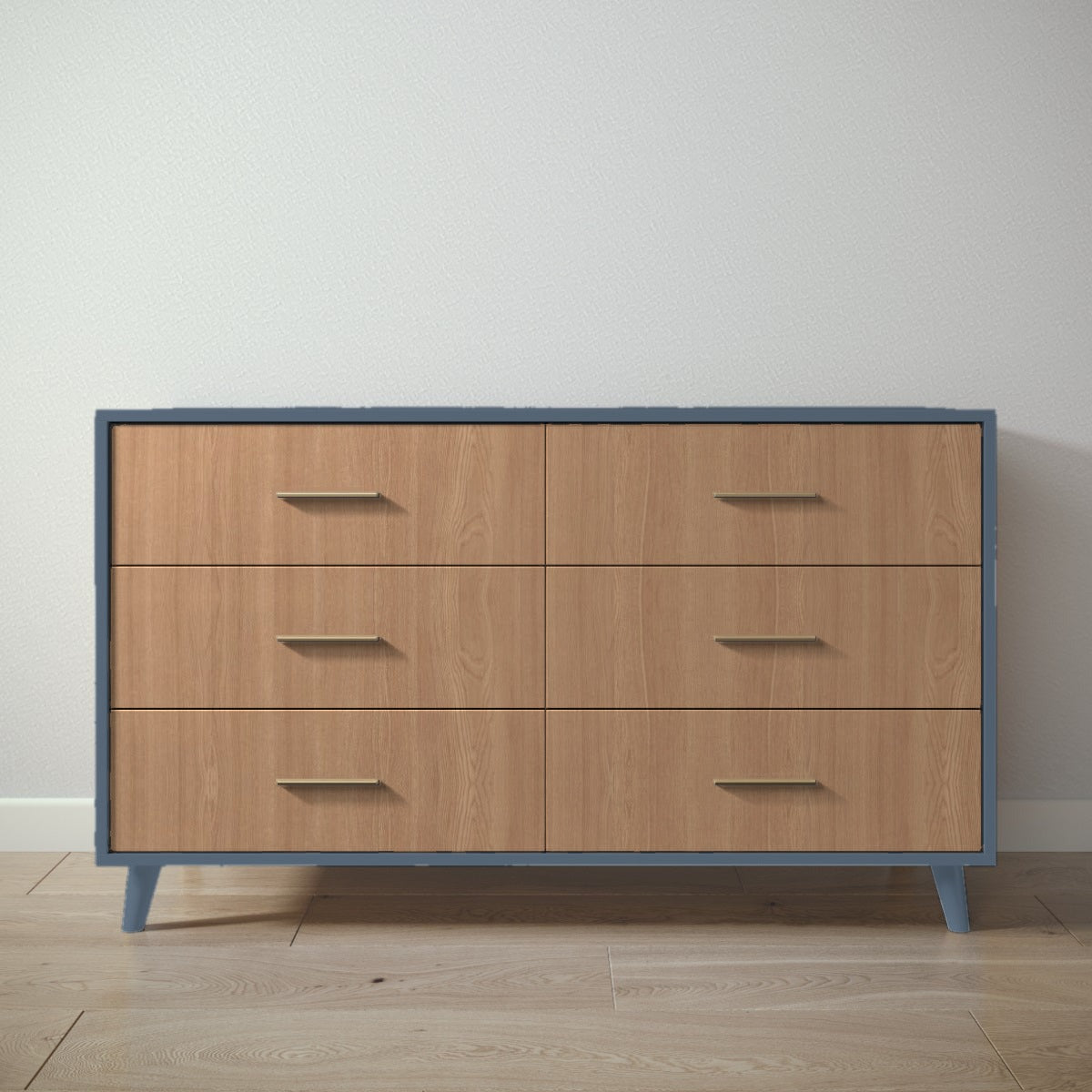 New York Double Dresser in Navy / Bruno Antico finish