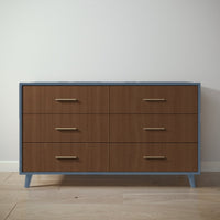 New York Double Dresser in Navy / Nocello finish