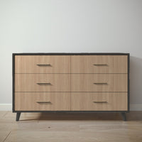 New York Double Dresser in Peppercorn / Harvest finish