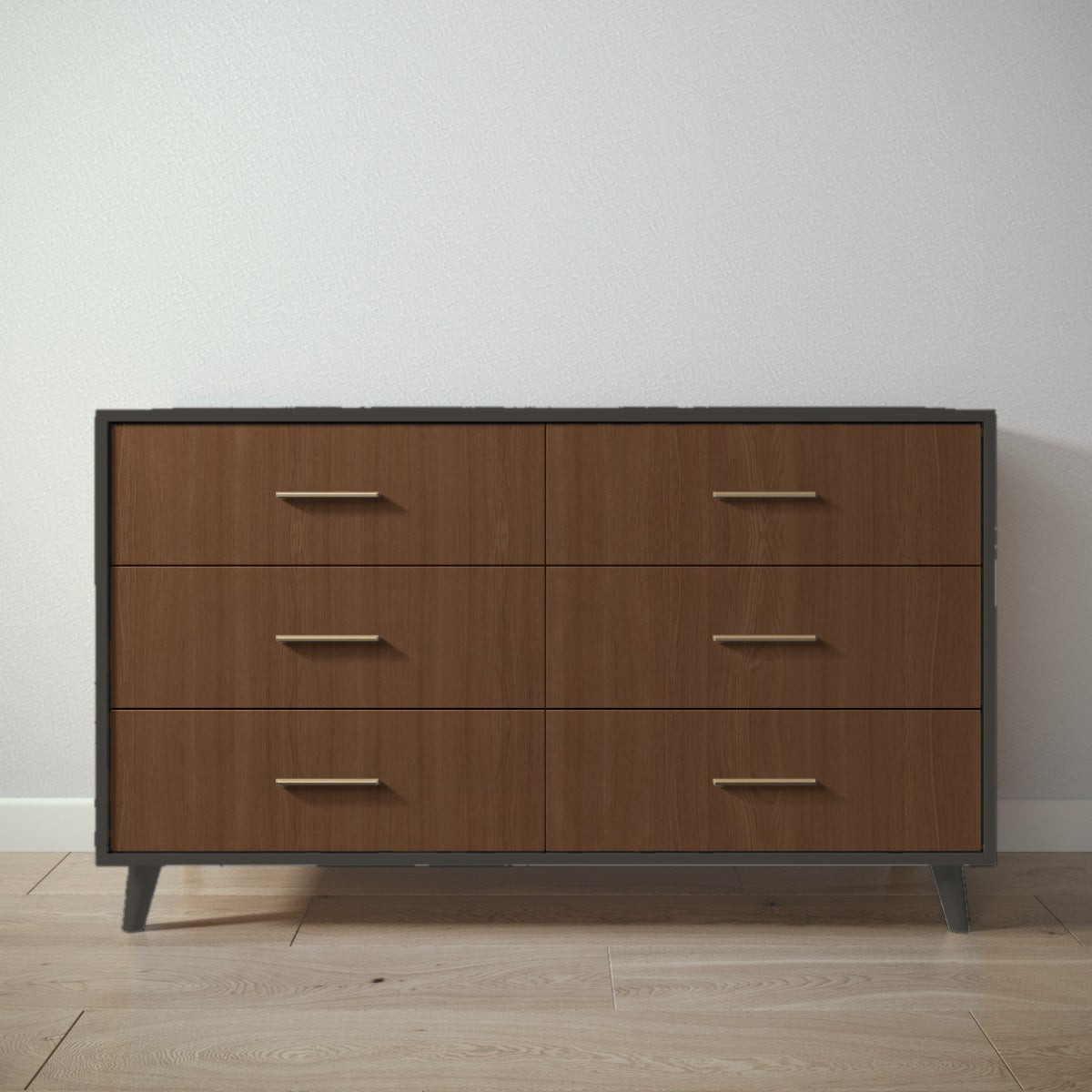 New York Double Dresser in Peppercorn / Nocello finish