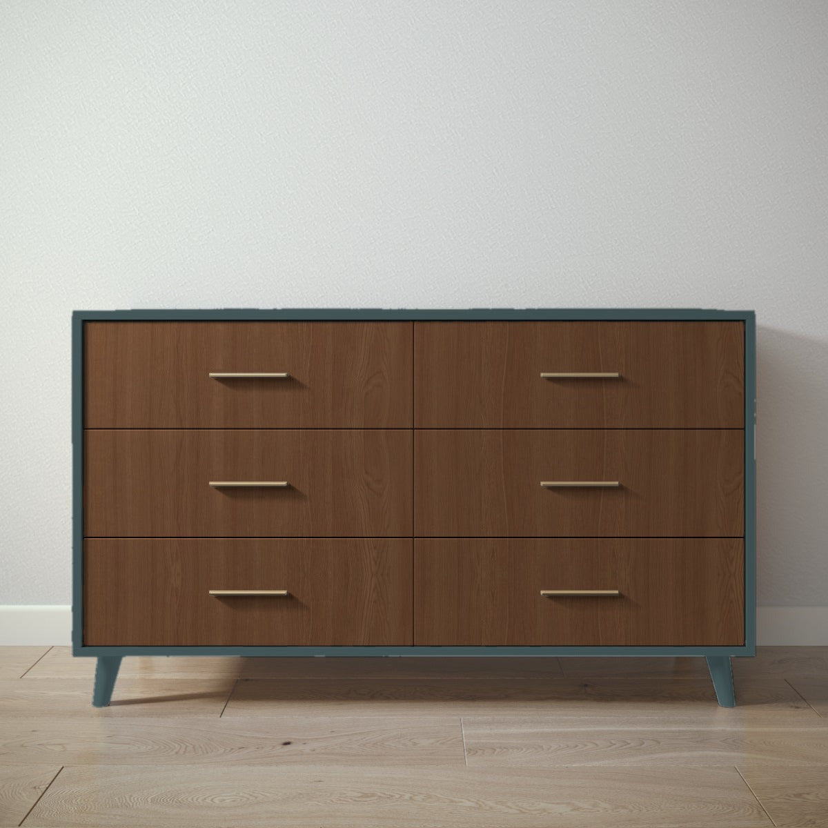 New York Double Dresser in Rosemary / Nocello finish