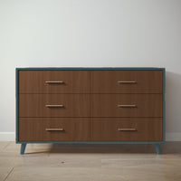 New York Double Dresser in Rosemary / Nocello finish