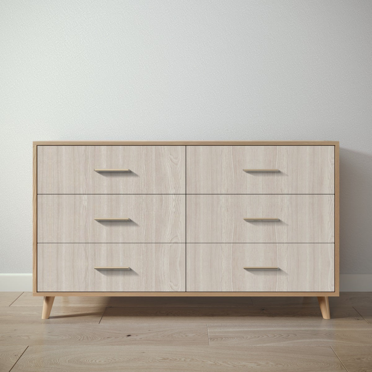 New York Double Dresser in Sandstone / Ash finish