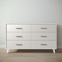 New York Double Dresser in Solid White / Bianco Satinato finish