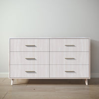 New York Double Dresser in Washed White / Washed White finish