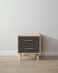 New York Nightstand in Albero Puro / Peppercorn finish