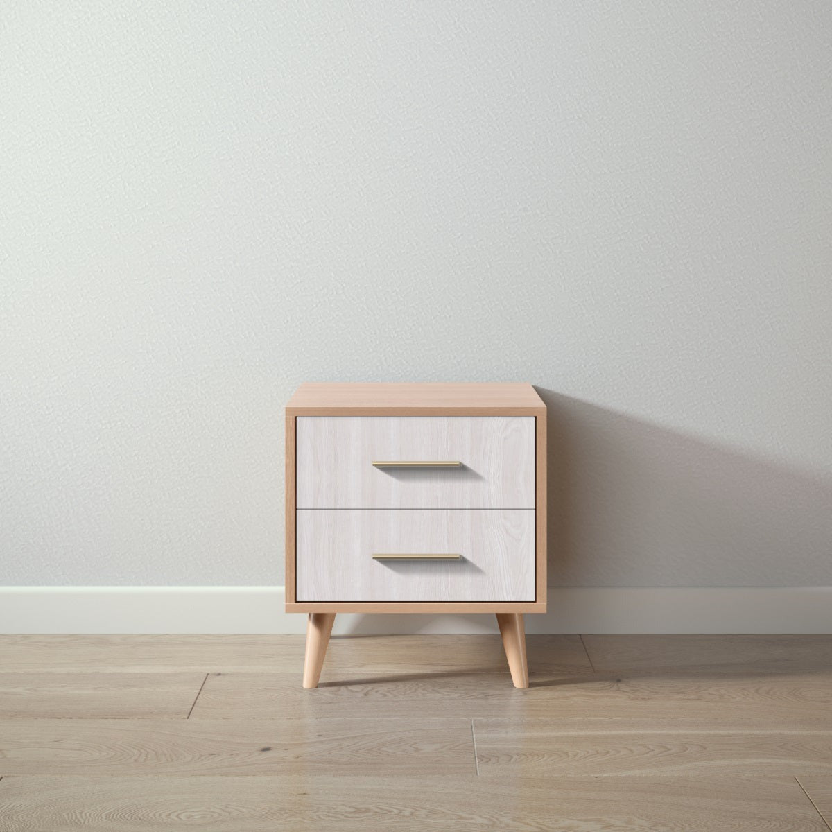 New York Nightstand in Albero Puro / Washed White finish