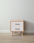 New York Nightstand in Albero Puro / Washed White finish